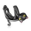 Charm Dije Plata 925 Gato Negro Colgante