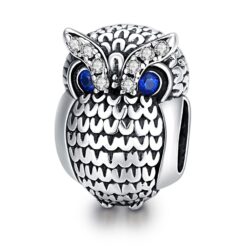Charm Dije Plata 925 Buho Plateado