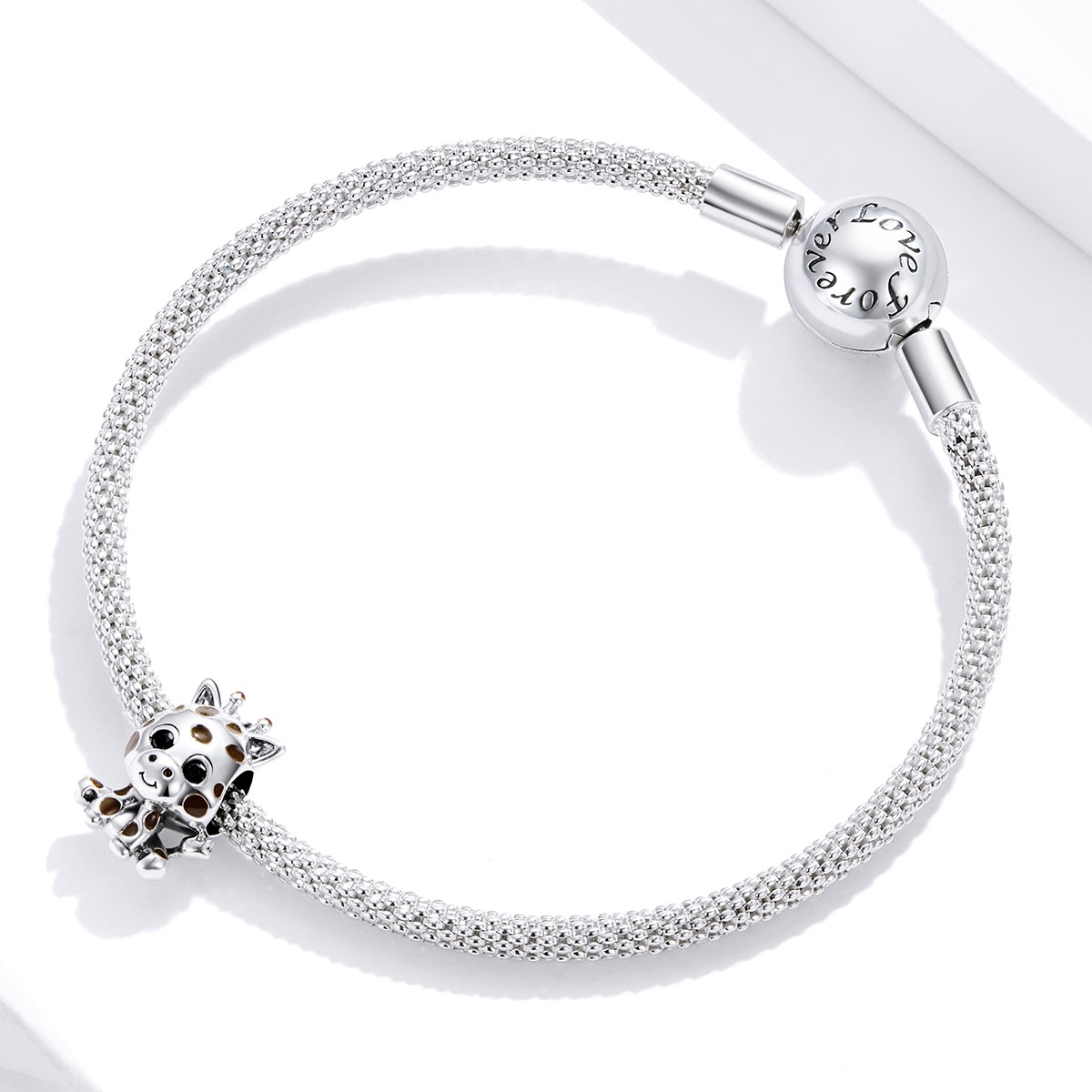Charm Dije Plata Jirafa Bebe - Imagen 2