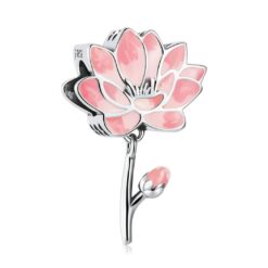 Charm Dije Plata 925 Flor de Loto Fresca