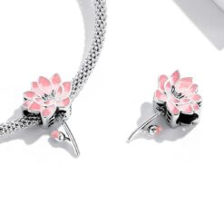 Alternative view of Charm Dije Plata 925 Flor de Loto Fresca