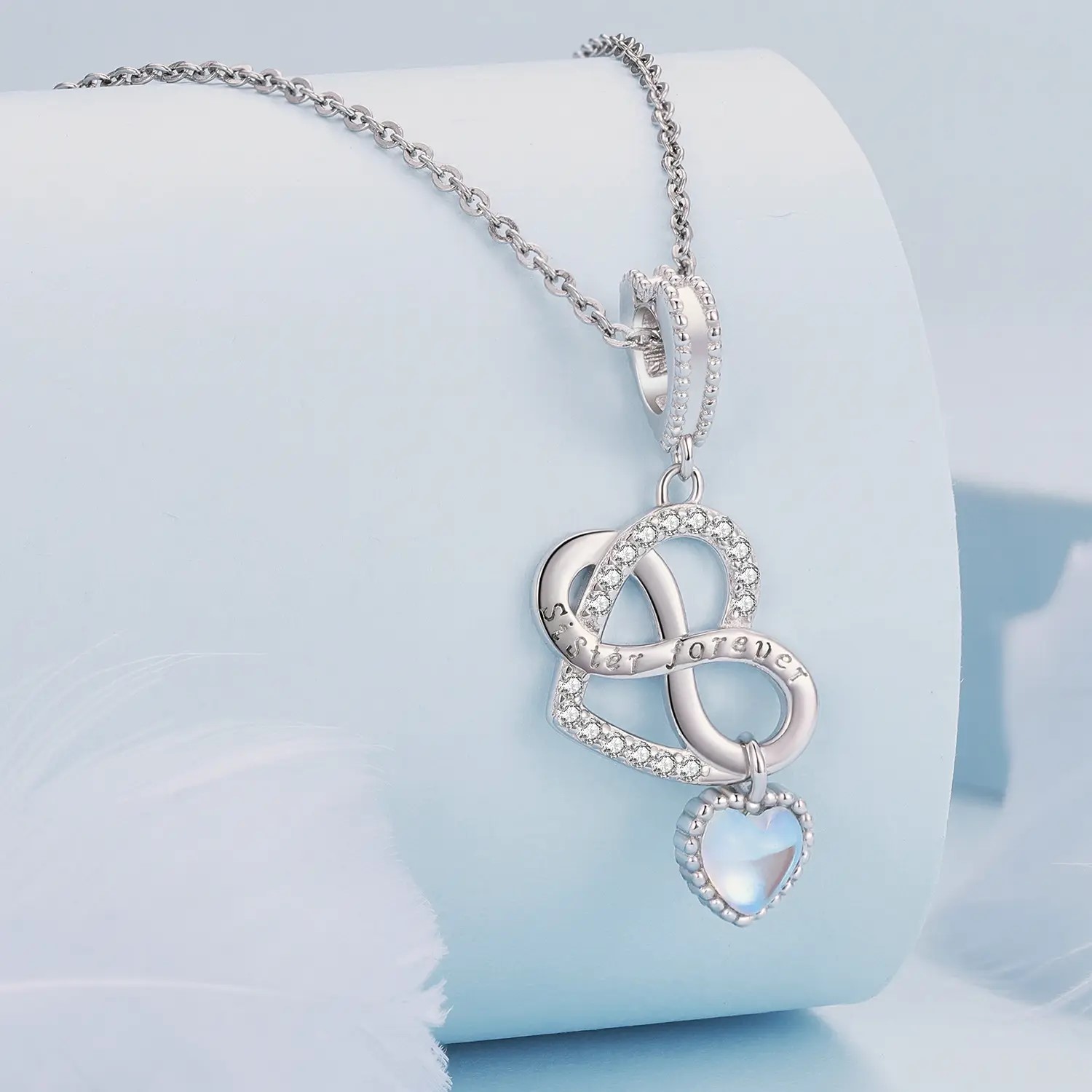 Charm Dije Plata 925 Corazon Infinito Sister - Imagen 4
