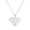 Collar Super Papa Acero Plateado