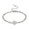 Pulsera Nudo de Bruja Celta Fígaro Plateada Acero