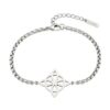 Pulsera Nudo de Bruja Celta Plateada Acero MD1125