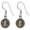 Aros Plata 925 Colgante San Benito Protector Medalla