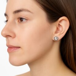 Aros Plata 925 Apegados Cristal Austriaco 7mm