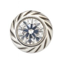 Aros Plata 925 Apegados Cristal Austriaco 7mm