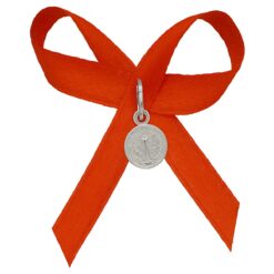 Medalla Plata 925 San Benito Bebe Cinta Roja