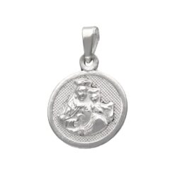 Collar Medalla Plata 925 Virgen Del Carmen Milagrosa