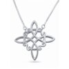 Collar Plata Nudo de Bruja Celta