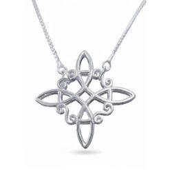 Collar Plata Nudo de Bruja Celta
