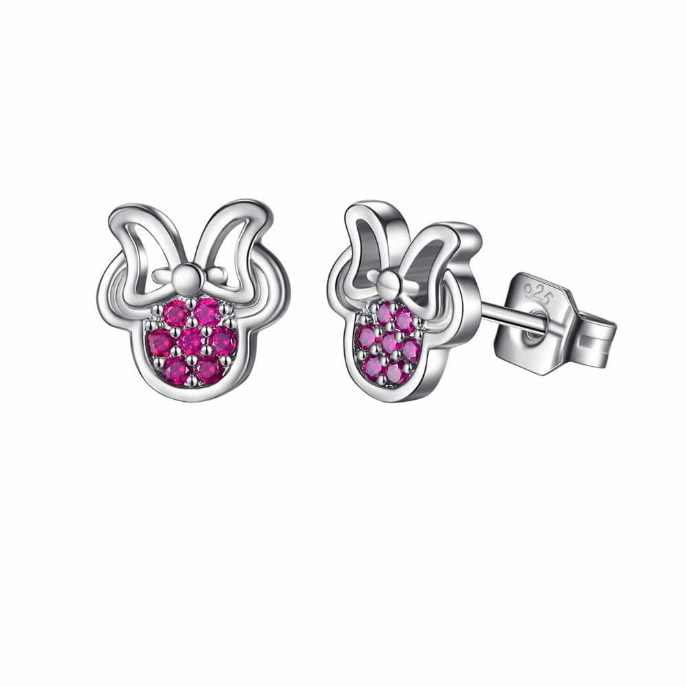 Aros Plata 925 Ratoncita Rosado - Imagen 7